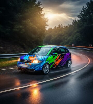 Discover the bold Audi A2 Colour Storm edition that redefined compact car style with vibrant hues and sporty flair for urban drivers.