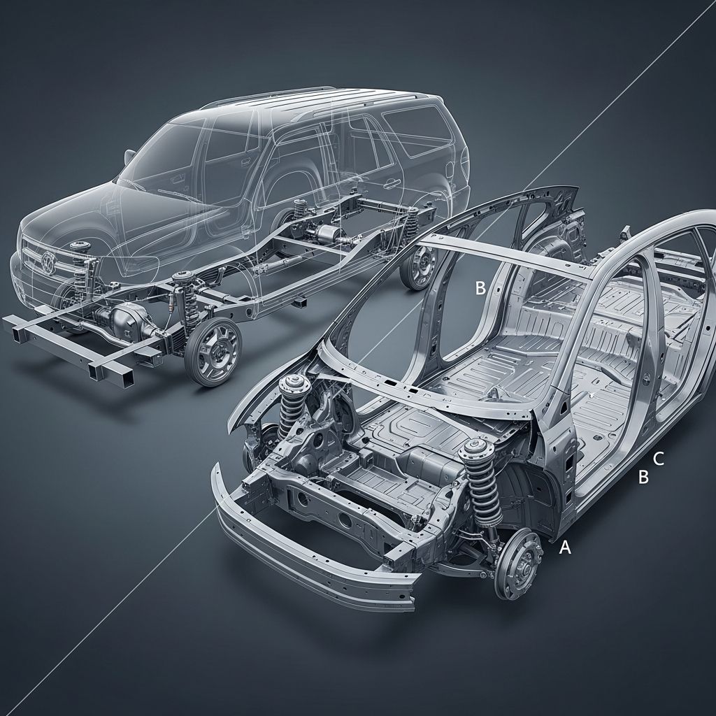 Body-on-Frame vs Unibody: Key Differences Discover how body-on-frame and unibody constructions compare in strength, efficiency, off-road prowess, and everyday driving to choose the right vehicle type.