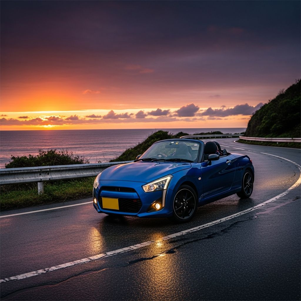 Discover the compact joy of the Daihatsu Copen, a turbocharged convertible that delivers big fun in a tiny package for enthusiasts.