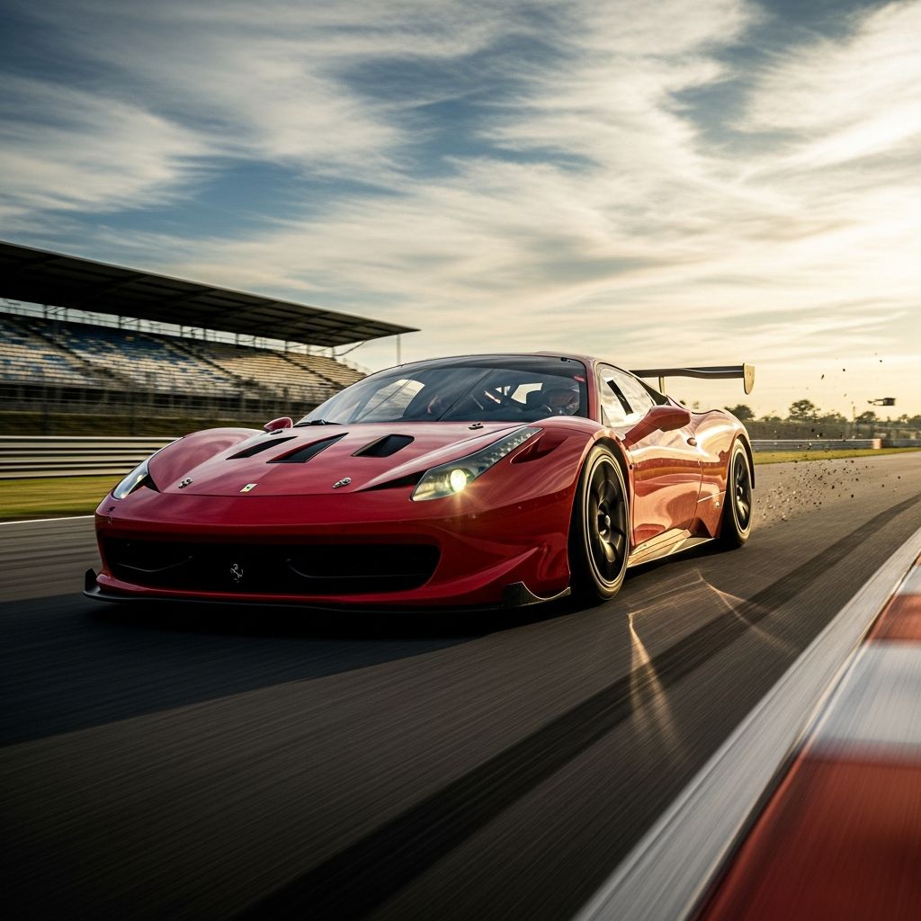 Experience the ultimate track weapon: Ferrari's 458 Challenge Evoluzione blends raw power, precision handling, and racer-ready aero for unmatched circuit thrills.