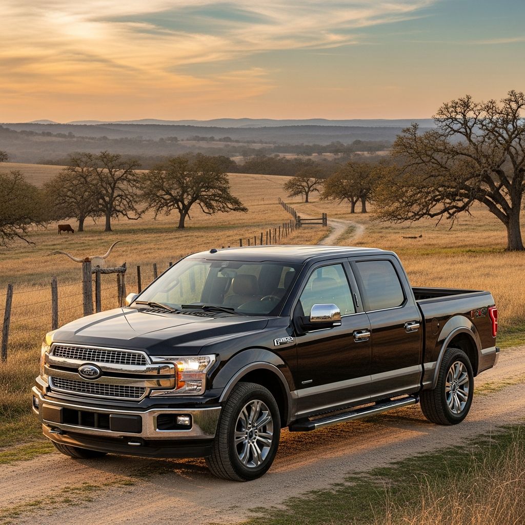 Discover luxury, power, and capability in Ford's premium F-150 King Ranch pickup truck.