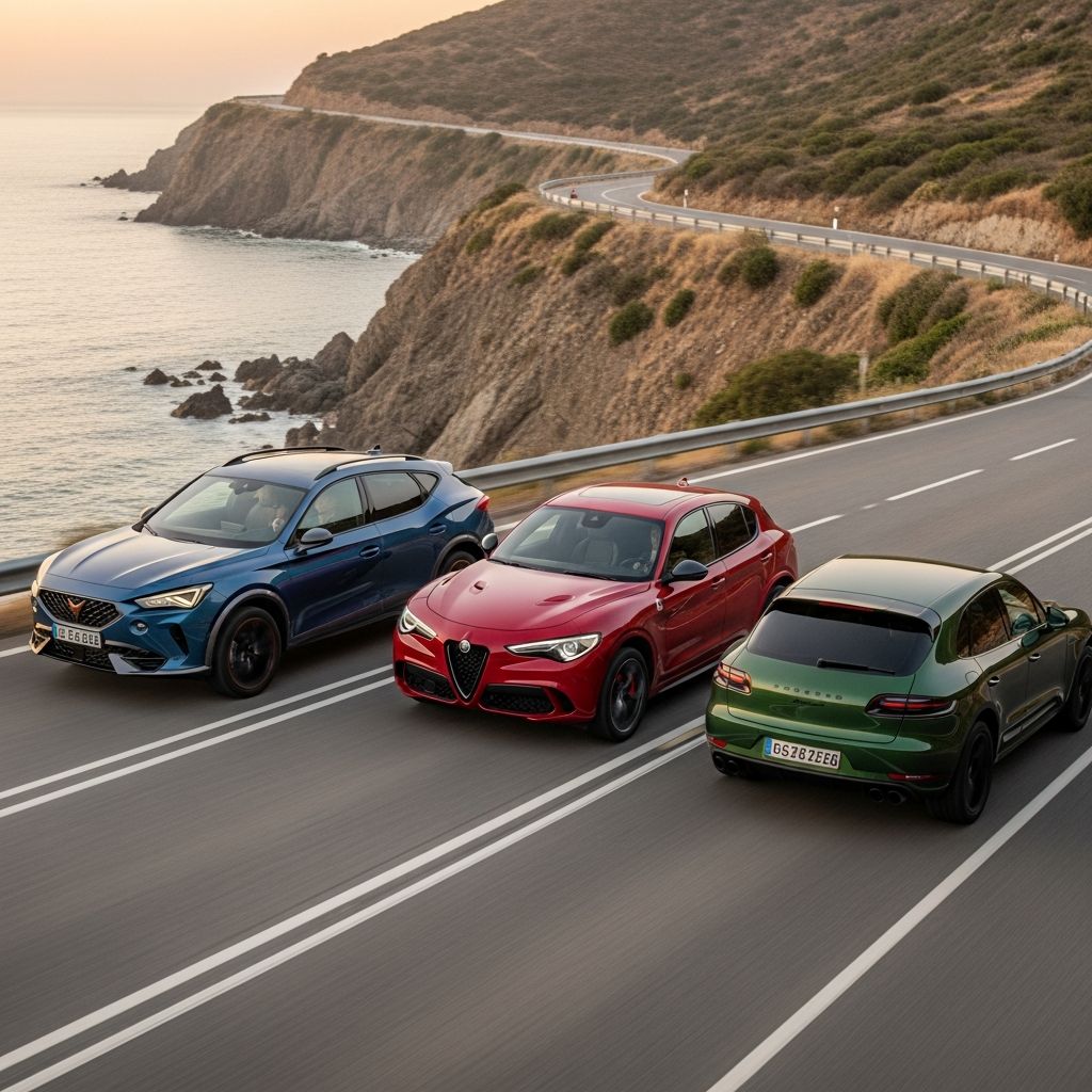 Discover which premium SUV reigns supreme: Cupra Formentor's value punch, Alfa Romeo Stelvio's flair, or Porsche Macan's prestige in this epic battle.