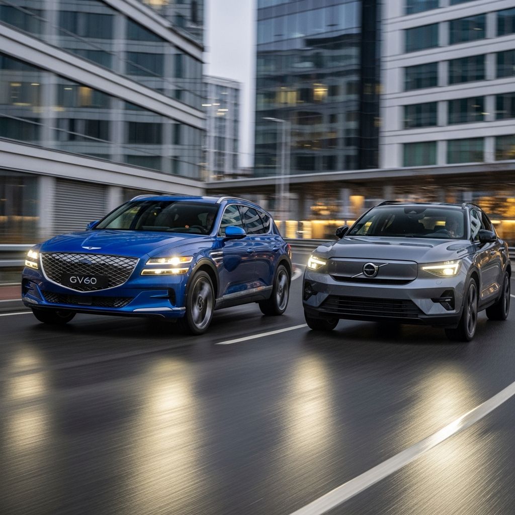 Discover which premium electric compact SUV reigns supreme: Genesis GV60 or Volvo EX40, in power, safety, efficiency, and luxury.