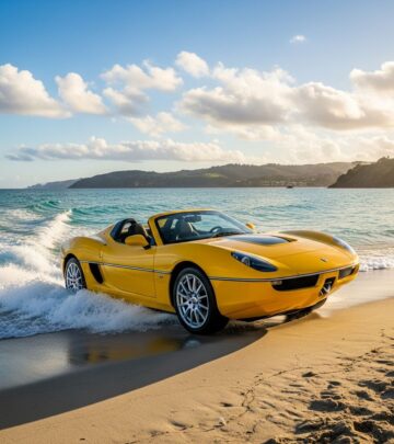 Discover the Gibbs Aquada Bond Series, the pioneering amphibious sports car that conquers roads at 100mph and waters at 30mph with James Bond flair.