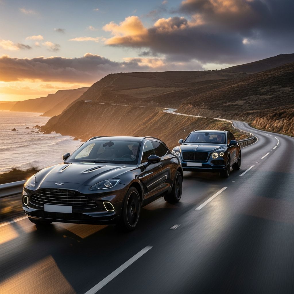 Luxury SUV Showdown: DBX Meets Bentayga Two British icons compete for luxury SUV supremacy in this comprehensive analysis.