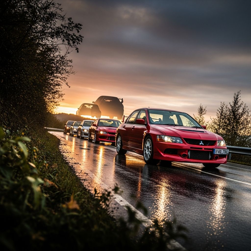 Undefined Mitsubishi Lancer Evolution: Rally History & Specs Discover the raw power, rally-bred handling, and enduring appeal of Mitsubishi's iconic Lancer Evolution performance sedan.