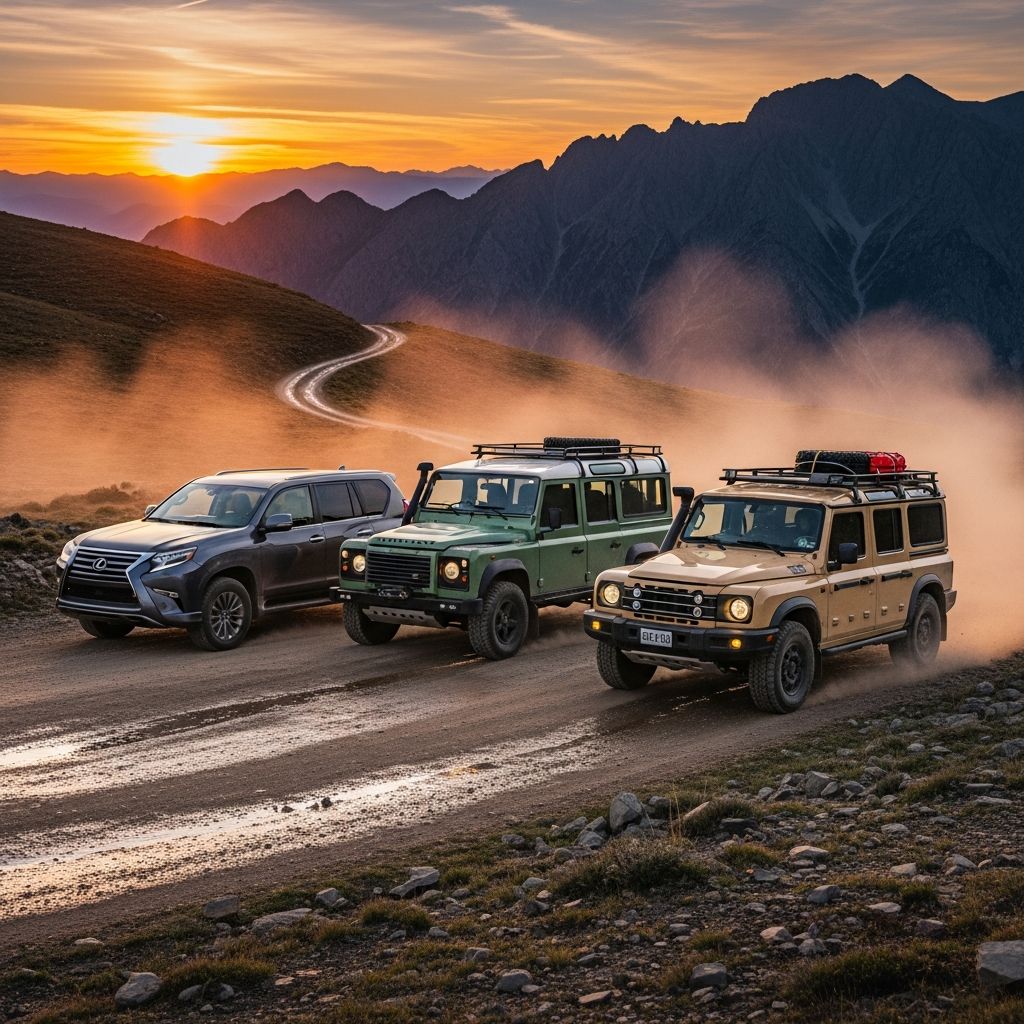 Discover which luxury SUV dominates in rugged terrain, power, comfort, and value among Lexus GX, Land Rover Defender 110, and INEOS Grenadier.