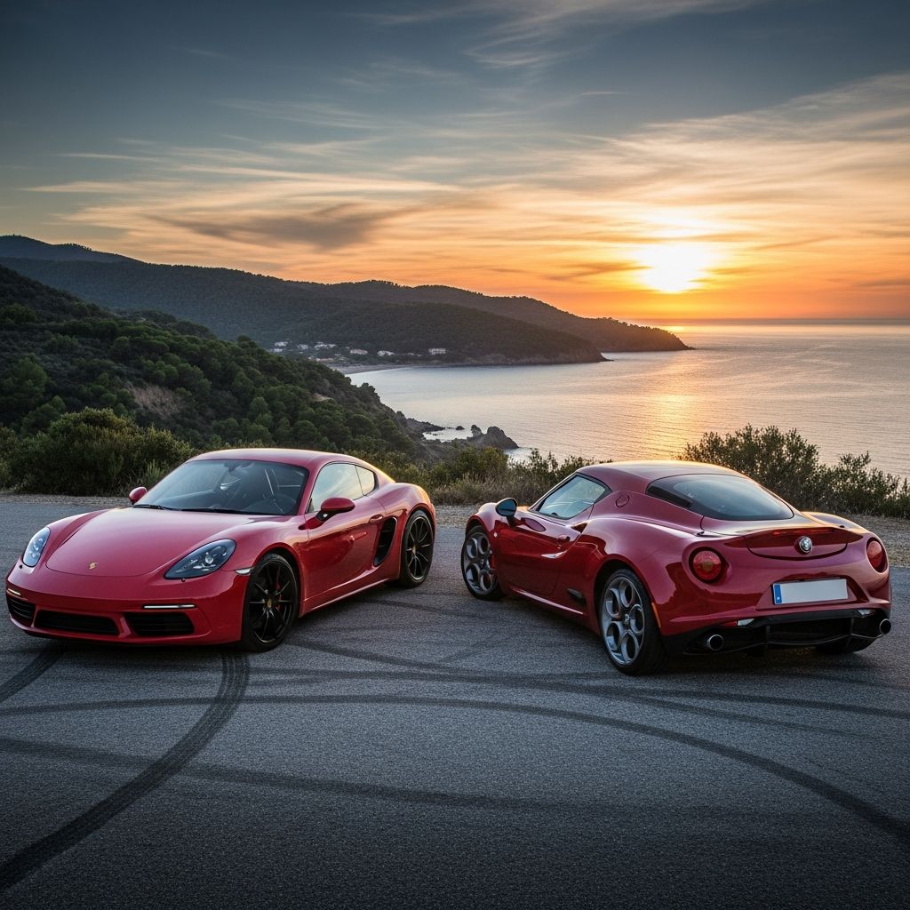 Discover which mid-engine sports car reigns supreme: Porsche Cayman's precision engineering or Alfa Romeo 4C's raw Italian flair in this ultimate showdown.