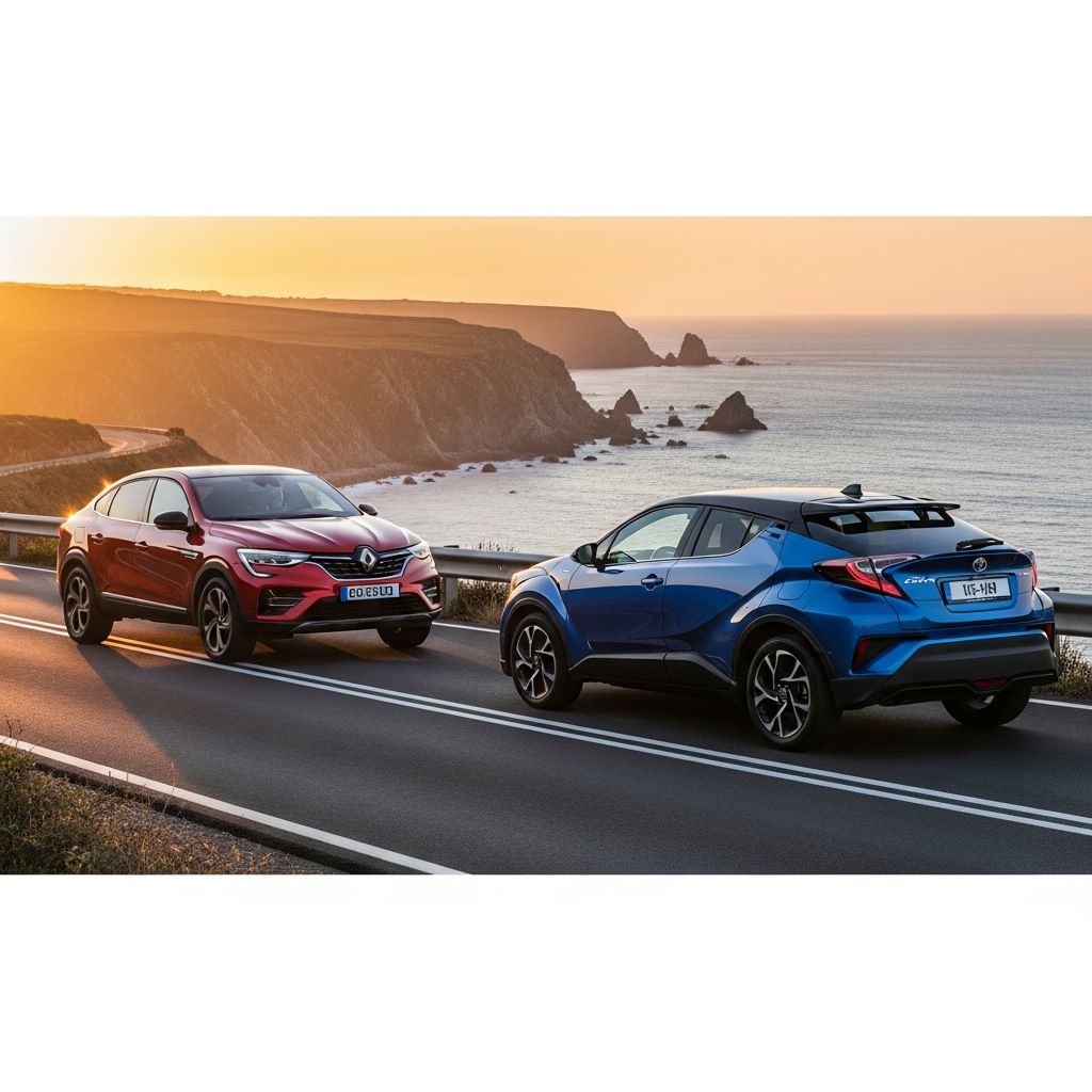 Discover which hybrid SUV excels in comfort, efficiency, and driving dynamics: Renault Arkana or Toyota C-HR in our in-depth 2021 showdown.